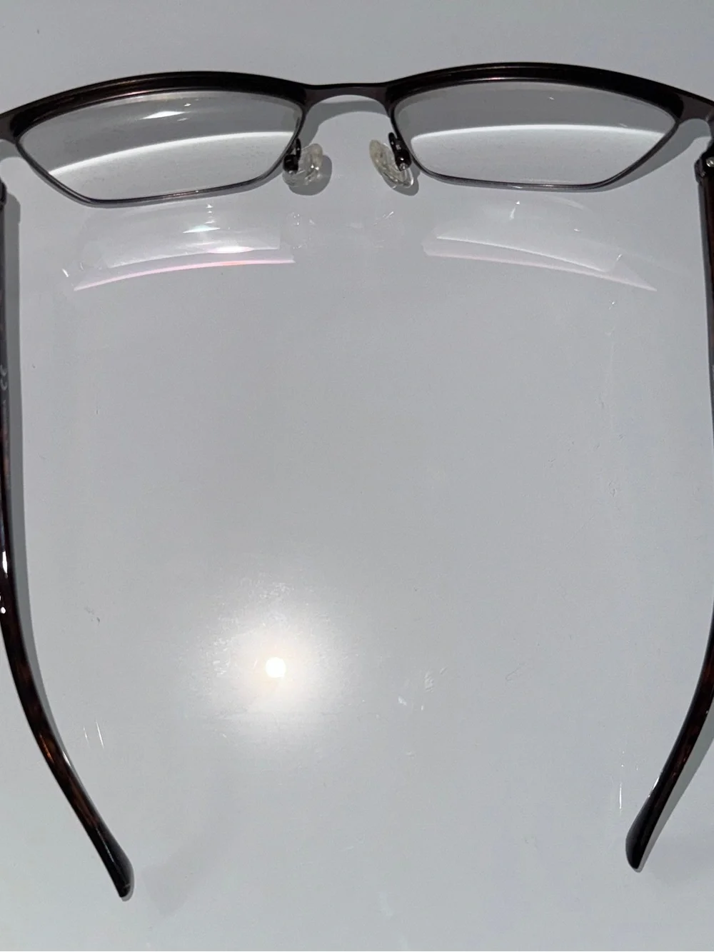 Rectangular Metal Frame Glasses in Tortoise/Brown